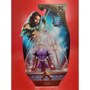 Mattel DC Aquaman Movie Orm Atlantean Trident 6" Adjustable Action Figure New